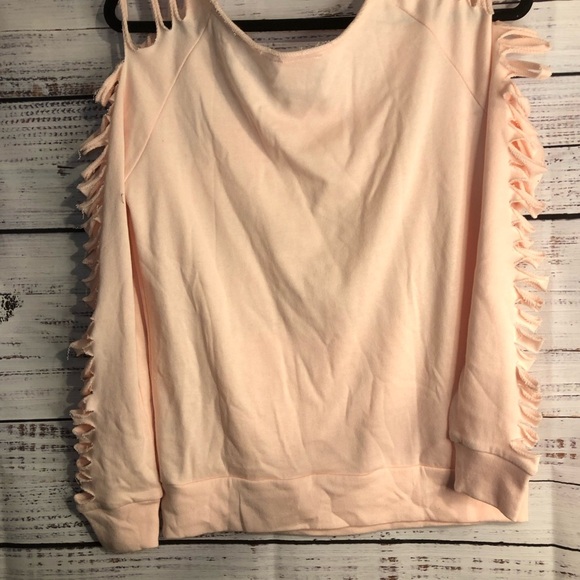 VENUS Pink Sleeveless Cut Out Sweatshirt - Picture 9 of 12